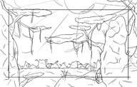 artist:chex dragon_valley freedom_planet_adventures landscape monochrome safe sketch // 2200x1400 // 384.9KB