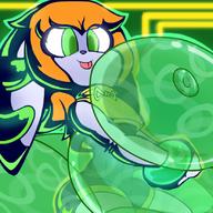 Freedom_Planet_2 artist:pedrovin balloon character:Milla_Basset female hugging icon neon safe smile tongue tongue_out // 827x827 // 543.1KB