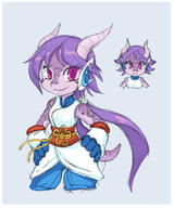 Freedom_Planet_2 artist:nauth character:Sash_Lilac female redesign safe simple_background smile // 540x646 // 94.7KB