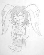 artist:Halpenstance cave_story character:Milla_Basset character:Toroko hug safe sketch // 556x688 // 177.1KB