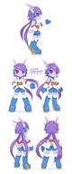 Freedom_Planet_2 artist:tysontan character:Sash_Lilac character_sheet female official_art reference safe simple_background smile text // 857x2048 // 167.7KB