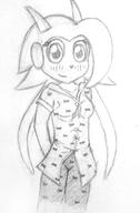 artist:Halpenstance character:Sash_Lilac pajamas safe sketch // 710x1083 // 324.7KB