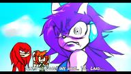 Nami angry artist:slayer-the-fox character:Milla_Basset character:Sash_Lilac character:knuckles crossover female freedom_planet male parody safe sonic_the_hedgehog text // 1191x670 // 118.1KB