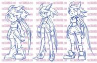 Freedom_Planet_2 alt_outfit artist:TheChamba character:Sash_Lilac concept_art female monochrome official_art redesign safe sketch smile // 900x582 // 120.2KB