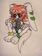 artist:Death--EXE barefoot blushing character:Milla_Basset female freedom_planet no_background open_mouth safe traditional // 480x640 // 247.8KB