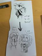 artist:villyvalley16 card character:Milla_Basset character:Sash_Lilac character:Spade doodle female freedom_planet male monochrome paper safe shipping sketch text traditional // 960x1280 // 220.2KB