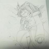 artist:wahahui background character:Prince_Dail freedom_planet male monochrome open_mouth safe sketch teeth tongue traditional untied_hair // 600x607 // 33.5KB