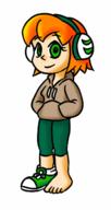 artist:froiland barefoot character:Millie character:OC female human no_background safe // 341x639 // 89.5KB