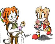 artist:iyzeekiil character:Cream_the_Rabbit character:Milla_Basset crossover massive_thighs safe sonic_the_hedgehog teacup // 2790x2200 // 1.9MB