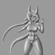 Tight_clothing alt_outfit artist:badfidhell character:Sash_Lilac fang female monochrome safe solemn // 2000x2000 // 615.5KB