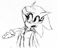 Sonic_Mania artist:GigaLem character:Sash_Lilac female freedom_planet meme monochrome no_background open_mouth safe sketch traditional // 737x623 // 377.5KB