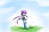 Freedom_Planet_2 Petals artist:kenjikanzaki05 background character:Sash_Lilac female safe smile // 1200x800 // 65.4KB