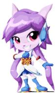 Freedom_Planet_2 artist:goshaag character:Sash_Lilac chibi female safe smile teeth transparent_background // 752x1278 // 65.2KB