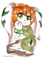 artist:darkliyana45 character:Milla_Basset safe transparent_background watermark // 1024x1375 // 544.3KB