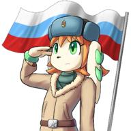 artist:goshaag character:Milla_Basset dog flag russia russian safe transparent_background // 1293x1294 // 747.1KB