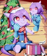 artist:goshaag character:Sash_Lilac christmas christmas_tree female freedom_planet lilac_tree plush presents smile // 1863x2206 // 257.0KB