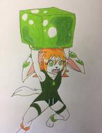 artist:AVAK55 barefoot character:Milla_Basset cube fangs female freedom_planet open_mouth safe tongue traditional // 1024x1333 // 155.6KB