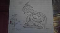 Freedom_Planet_2 artist:PrinceRuffles cat character:Sash_Lilac female safe sketch solemn traditional // 1024x576 // 45.2KB