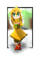 alt_outfit artist:kenjikanzaki05 blush character:Milla_Basset female safe smile snow winter // 500x700 // 188.3KB