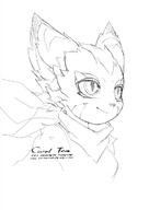 Freedom_Planet_2 Portrait artist:tysontan bandana character:Carol_Tea female monochrome safe sketch // 848x1200 // 72.1KB