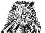 Freedom_Planet_2 angry artist:zako character:Sash_Lilac female monochrome no_background safe // 875x641 // 278.2KB