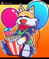 Character:Root_Beer Freedom_Planet_2 NPC artist:pedrovin balloon bandana eyes_closed happy male open_mouth popcorn safe teeth tongue // 1138x1346 // 655.8KB