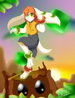 Freedom_Planet_2 Relic_Maze artist:duskyumbreon barefoot character:Milla_Basset character:stumpy cube female open_mouth safe teeth tongue // 783x1024 // 74.5KB