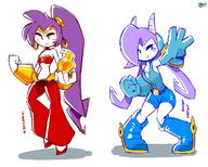 artist:The_Helmet_Guy character:Helly character:Sash_Lilac character:shantae cosplay crossover freedom_planet no_background safe sketch // 1200x960 // 155.4KB