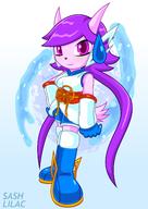 Freedom_Planet_2 artist:arung98 character:Sash_Lilac female safe smile text // 1024x1449 // 559.1KB