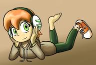 artist:goshaag barefoot character:Millie character:OC female lying no_background safe // 840x563 // 288.5KB