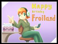 3DS artist:goshaag background birthday cake character:Millie character:OC female safe smile text wink // 1949x1478 // 1.1MB