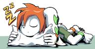 artist:goshaag barefoot character:Milla_Basset dog eyes_closed female freedom_planet pawpads pillow safe sleeping // 1090x567 // 255.5KB