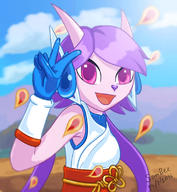 Freedom_Planet_2 Petals artist:truesombee character:Sash_Lilac female safe smile // 1024x1109 // 166.6KB