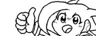 artist:カモミール character:Sash_Lilac female miiverse monochrome no_background simple_background tagme // 320x120 // 3.0KB