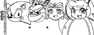 artist:ψTaylor character:Sash_Lilac character:Sonic character:Spyro_The_Dragon character:shantae crossover female freedom_planet male miiverse monochrome no_background safe text // 320x120 // 4.2KB