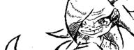 artist:hunter character:Sash_Lilac female freedom_planet grotesque miiverse monochrome no_background safe smile // 320x120 // 3.5KB