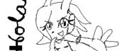 artist:Melody character:Sash_Lilac female miiverse monochrome no_background safe // 320x120 // 3.0KB