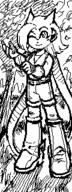 artist:zako character:Sash_Lilac female freedom_planet miiverse monochrome safe sketch smile wink // 120x320 // 7.4KB