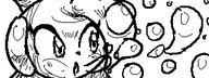 artist:chex bubbles character:Sash_Lilac female freedom_planet miiverse monochrome safe simple_background sketch // 320x120 // 2.9KB
